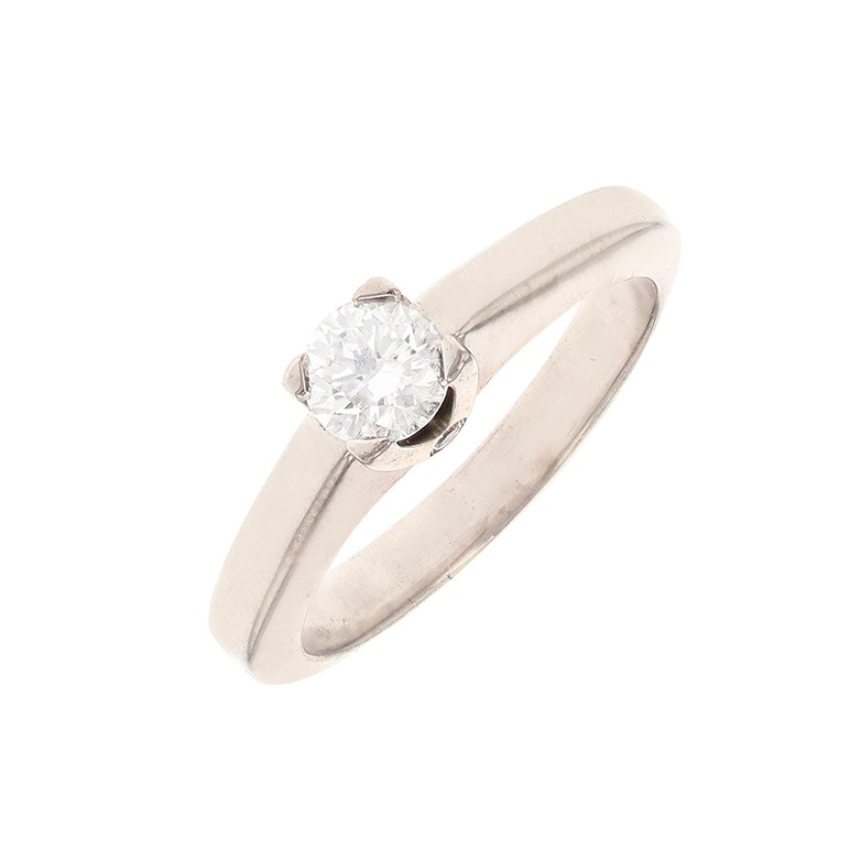 Acheter Solitaire diamant 0.38 carat en or blanc 4.37g Bon état - 1100,00 € Solitaire diamant 0.38 carat en or blanc 4.37g Bon état - reconditionné disponible sur Gemme Les Bijoux
